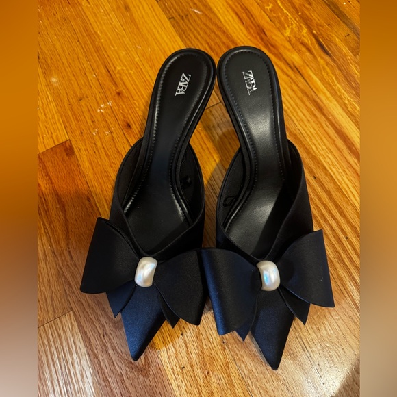 Zara bow kitten heels - Picture 1 of 4
